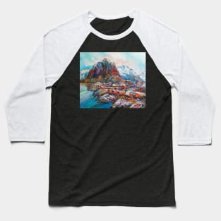 Lofoten Norwegian Islands Baseball T-Shirt